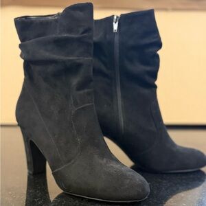 Kelly & Katie Slouch Black Heeled Boots